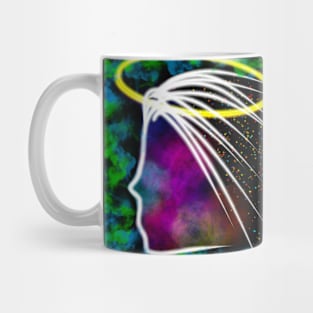 Mother Nature in a Colorful Abstract Design Mug